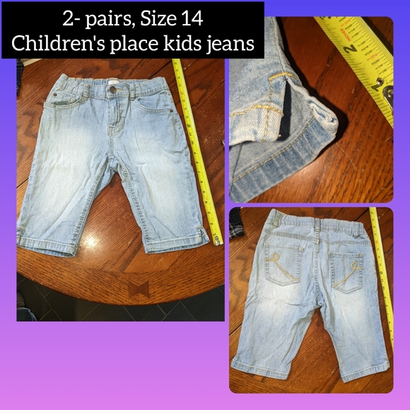 2 pairs, children's place jeans. Sz 14 months elastic in waist, in great cond. - Picture 4 of 7